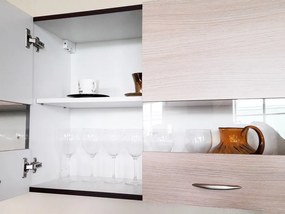 Σετ κουζίνας Econ 122, 260x60cm, Πάγκος, Πλαστικοποιημένη μοριοσανίδα | Epipla1.gr