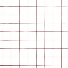 vidaXL Συρματόπλεγμα Τετράγωνο Κόκκινο 25x1,5 μ. Ατσάλι Επικάλυψη PVC