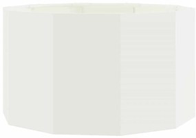 vidaXL Γλάστρα Λευκό 90 x 90 x 50 cm Ατσάλι