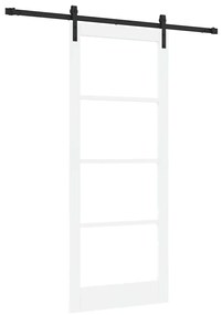 vidaXL Συρόμενη Πόρτα ORKDAL Λευκό 86 x 211 cm Μασίφ ξύλο πεύκου