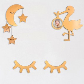 Σετ Παιδικό Διακοσμητικό Τοίχου Harsha C9207 Ξύλο 50x35 εκ.