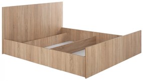 Κρεβάτι ADLER Διπλό Sonoma Oak 160x200 εκ. 170x205x95 εκ.