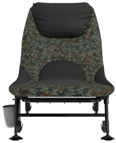 vidaXL Ξαπλώστρα Ψαρέματος με Ρυθμιζ.Πόδια Λάσπης Πτυσσόμενη Καμουφλάζ