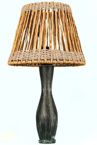 Φωτιστικό Επιτραπέζιο 687HMY2455 Φ25x45cm 1xE27 40W Oak-Blue Opviq