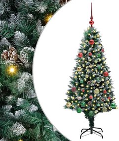vidaXL Τεχνητό Χριστουγεννιάτικο Δέντρο με 150 LED Πράσινο 150 cm