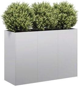 vidaXL Ζαρντινιέρα 120x40x80 εκ. από Γαλβανισμένο Ατσάλι