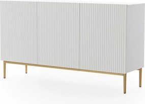 Μπουφές Niki Λευκό Ματ + Χρυσά Πόδια 150x85x45cm - BOG4589