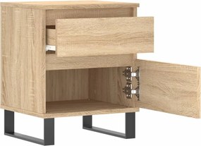 vidaXL Κομοδίνο Sonoma Δρυς 40 x 35 x 50 εκ. από Επεξεργ. Ξύλο