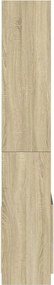 vidaXL Ντουλάπι Sonoma Δρυς 63x33x180 εκ. από Επεξεργασμένο Ξύλο