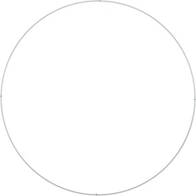 vidaXL Δακτύλιος γλάστρας 5 τμχ. Λευκό 120 x 120 x 20 εκ.