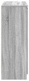 Συρταριέρα με Συρτάρια Γκρι Sonoma 100,5x35x98,5 εκ. Επεξ. Ξύλο - Γκρι