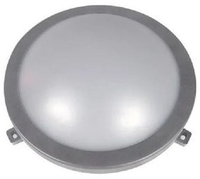 Απλίκα Φωτιστικό Τοίχου LED Φ210mm 12W 4000K IP54 Lumen-21-101261-Γκρι 21-101261