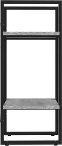 vidaXL Βιβλιοθήκη με 2 Ράφια Γκρι Sonoma 40x30x70 εκ. Επεξεργ. Ξύλο