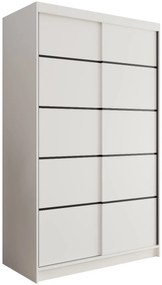 Ντουλάπα Lissa 120 συρόμενη-Leuko