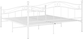 vidaXL Πλαίσιο Κρεβατιού Λευκό 180 x 200 εκ. Μέταλλο