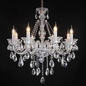 Artekko Artekko Chandelier Rea Πολυέλαιος 8φωτος Διάφανο Κρύσταλλο (70x70x80)cm 023-3028