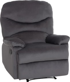 ΠΟΛΥΘΡΟΝΑ RELAX BRAYLEN HM3298.01 ΓΚΡΙ ΒΕΛΟΥΔΟ 85x90x95Υεκ.