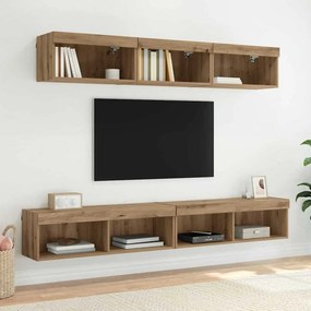 vidaXL Σετ επίπλου τηλεόρασης 2 pcs Artisan Oak Επεξεργασμένο ξύλο