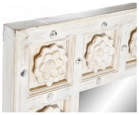 Τοίχο καθρέφτη DKD Home Decor Λευκό Ινδός Μαρινάτος 93,5 x 4,7 x 120,3 cm
