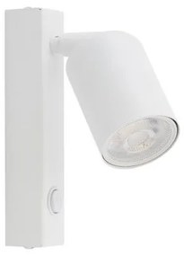 Απλίκα Φωτιστικό Τοίχου GU10 10W IP20 Top TK Lighting 6186 Λευκό