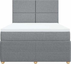 vidaXL Κρεβάτι Boxspring με Στρώμα Αν. Πράσινο 160x200εκ Υφασμάτινο