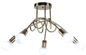 Φωτιστικό Οροφής-Πλαφονιέρα Quirkly 77-8090 64x64x38 Antique Bronze Homelighting Metal