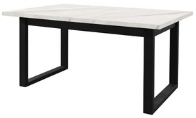 MATIS Επεκτεινόμενο τραπέζι δείπνου PABLO PLUS λευκό μάρμαρο 160+40+40x90x77 MATIS82070