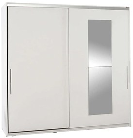 Ντουλάπα Δίφυλλη 479ADR1136 210x60x207cm White Δίφυλλη