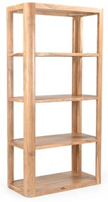Βιβλιοθήκη Chapter Inart μασίφ ξύλο ακακίας 76x40.5x152εκ Υλικό: ACACIA WOOD 307-000003