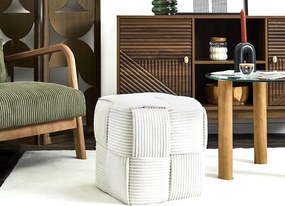 Σκαμπό Scott Home Deco Factory - 36x38cm - Μπεζ