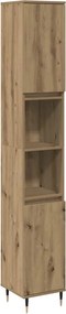 vidaXL Ντουλάπι μπάνιου Δρυς τεχνίτης 30x30x190 cm Κατασκευασμένο ξύλο