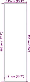 vidaXL Πατάκι Εισόδου Μαύρο 115 x 400 εκ.