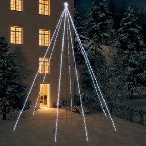 vidaXL Χριστ. Δέντρο από Φωτάκια Εσ/Εξ. Χώρου Ψυχρό Λευκό 8 μ 1300 LED