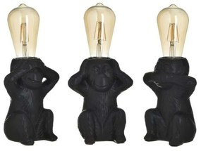 Φωτιστικό Επιτραπέζιο 6-15-508-0024 Τρεις Πίθηκοι 13x11x18 (Χωρίς Λάμπες) Black Click