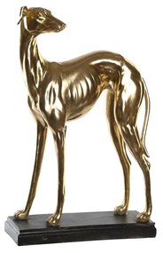 Διακοσμητική Φιγούρα DKD Home Decor 44,5 x 17 x 65,5 cm Μαύρο Χρυσό Σκύλος