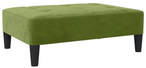 vidaXL Υποπόδιο Ανοιχτό Πράσινο 78 x 56 x 32 εκ. Βελούδινο