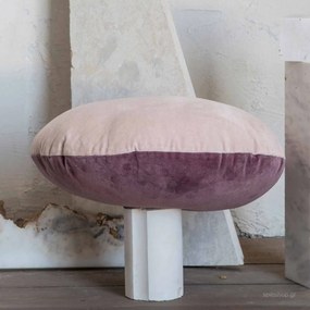 Βελουτέ Διακοσμητικό Μαξιλάρι 2 Όψεων (Φ45) Nima Pillows Velvety Σάπιο Μήλο,Ροζ