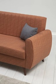 3-Seat Sofa-Bed Alkon - Tile Red Tile Red