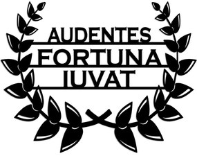 Διακοσμητικό Τοίχου Audaces Fortuna 891TNL3521 56x39cm Black Wallity Μέταλλο