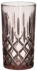 Ποτήρι Νερού Σετ 6τμχ Γυάλινο Ροζ-Μωβ inart 7,5x13,5εκ. 3-60-621-0063