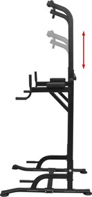 vidaXL Power Tower Μονόζυγο &amp; Δίζυγο 182-235 εκ.