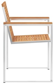 vidaXL Καρέκλες Κήπου 4 τεμ. από Μασίφ Ξύλο Teak με Μαξιλάρια