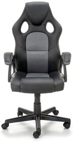 ΚΑΡΕΚΛΑ ΓΡΑΦΕΙΟΥ / GAMER CAIN ΜΑΥΡΟ / ΓΚΡΙ 62x63x108-117cm