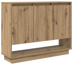 vidaXL Πλαϊνό γραφείο artisan δρυς 97 x 29 x 75 εκ. Επεξεργασμένο ξύλο