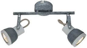 Φωτιστικό Petra 2φωτο-Γκρι