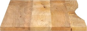 vidaXL Επιφάνεια Γραφείου Καμπύλη 120x50x2,5 εκ Μασίφ Ακατ. Μάνγκο
