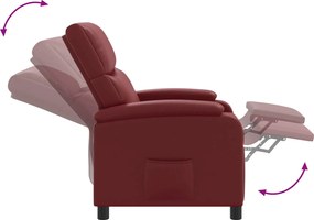 vidaXL Κάθισμα μασάζ Κόκκινο Τεχνητό Δέρμα