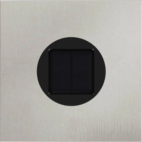 vidaXL Ηλιακό LED Φως Δρόμου 2 pcs Ασημί Ανοξείδωτο ατσάλι