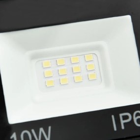 Προβολέας LED Ψυχρό Λευκό 10 W - Μαύρο