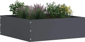 vidaXL Περίγραμμα γκαζόν 6 pcs Ανθρακί 40 x 40 x 13 cm Ατσάλι